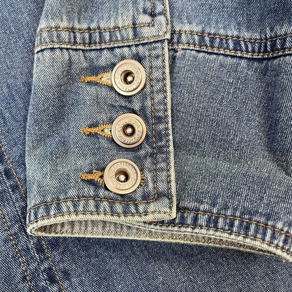 Vintage Women's Columbia Denim Jean Jacket Coat Size 2XL Made in Sri Lanka - Picture 5 of 7